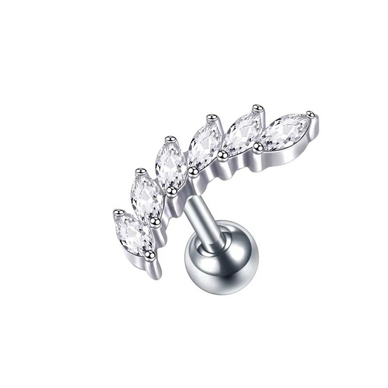Stainless Steel Micro-inlaid Special-interest Design Butterfly Zircon Earrings - Acquisti Online