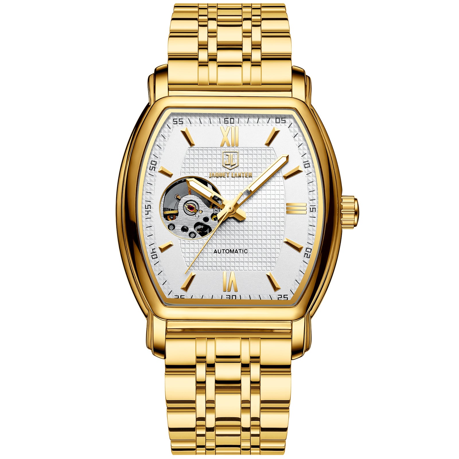 Men's Mechanical Waterproof Business Clock Luxury Skeleton Automatic Mechanical Wristwatches for Men