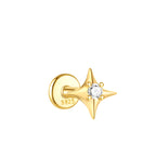 S925 Sterling Silver Shiny Diamond-encrusted Opal Zircon Women's Earrings