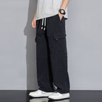 Men's Casual Korean-style Trendy Loose Straight Cargo Trousers - Acquisti Online