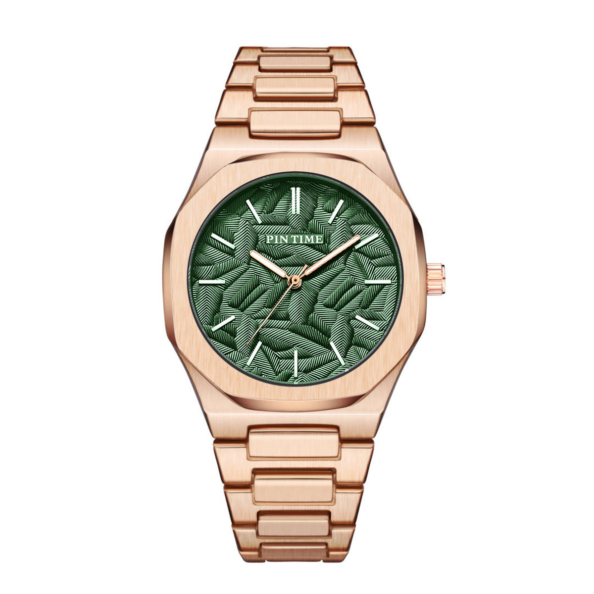 PINTIME Women Fashionable Quartz Watch Stainless Steel Waterproof Luminous Autometic Movemen Women Watch