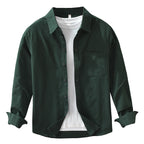 Heren Simplicity overhemd met lange mouwen, casual all-match literaire losse top