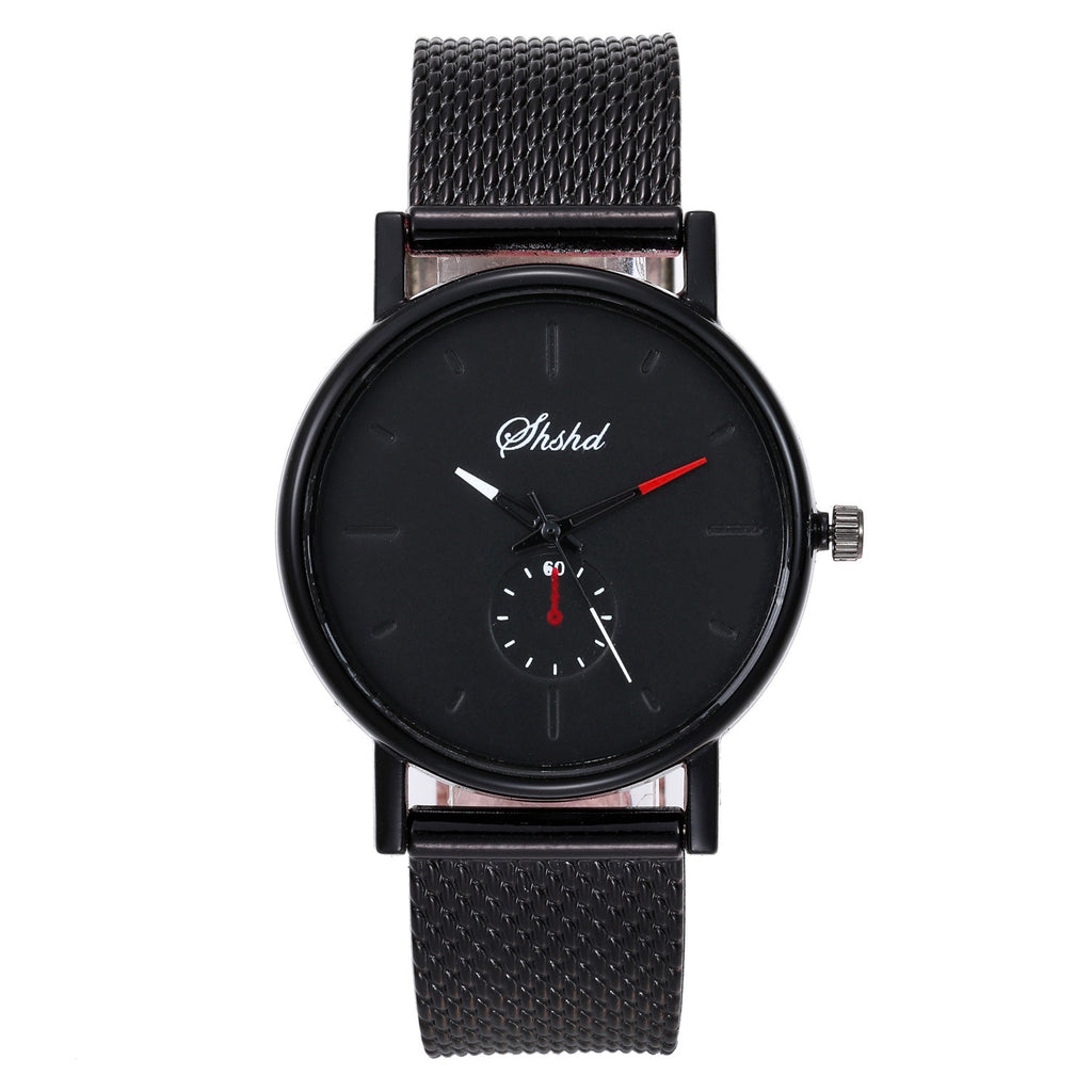 Luxury Wrist Watches For Men Fashion Quartz Watch Stainless Steel Mesh Band Casual Watch