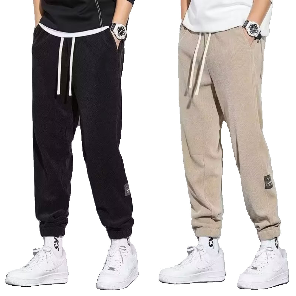 Men's Casual All-matching Pants Corduroy Sweatpants - Acquisti Online