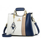 Women's Luxury Handbag PU Leather Multi Zipper Pocket Large Capacity Women's One Shoulder Portable Messenger Bag