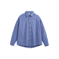 Men's Fashionable Casual Shirt Solid Color Cotton Fiber Long Sleeve Plaid Shirt Casual Button Down Plus Size Men's Shirts - Acquisti Online