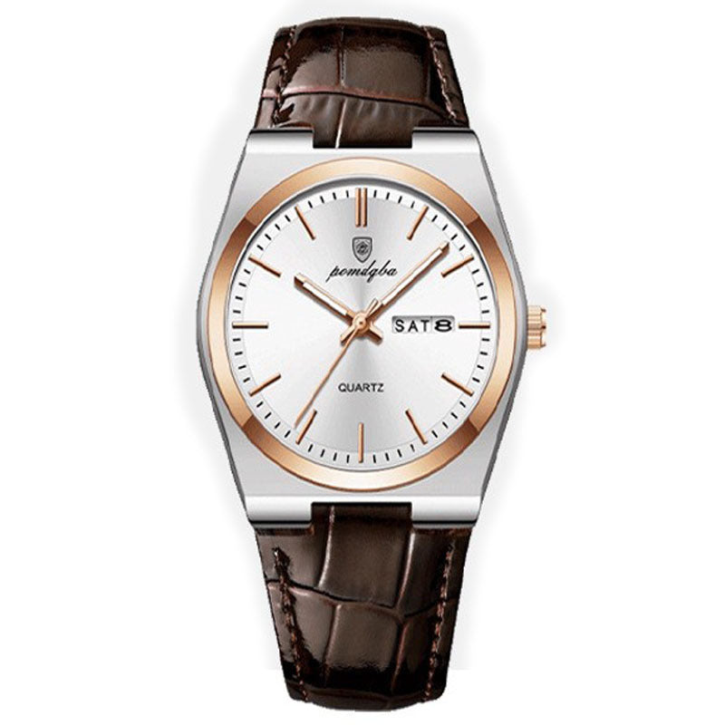 Orologio da polso da uomo Poedagar, sportivo, al quarzo, in acciaio inossidabile, impermeabile, con data, orologi da uomo, bracciali