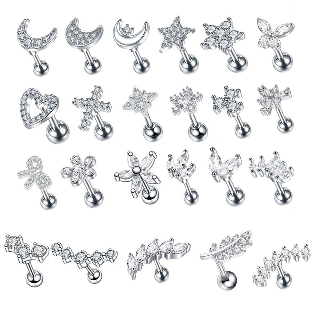 Stainless Steel Micro-inlaid Special-interest Design Butterfly Zircon Earrings - Acquisti Online