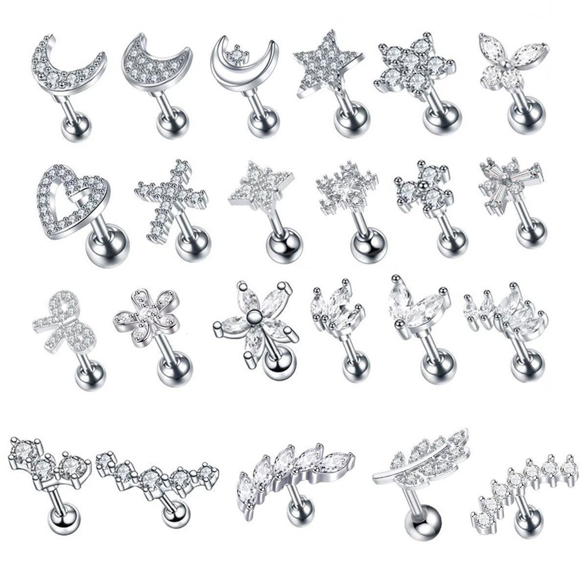 Stainless Steel Micro-inlaid Special-interest Design Butterfly Zircon Earrings - Acquisti Online