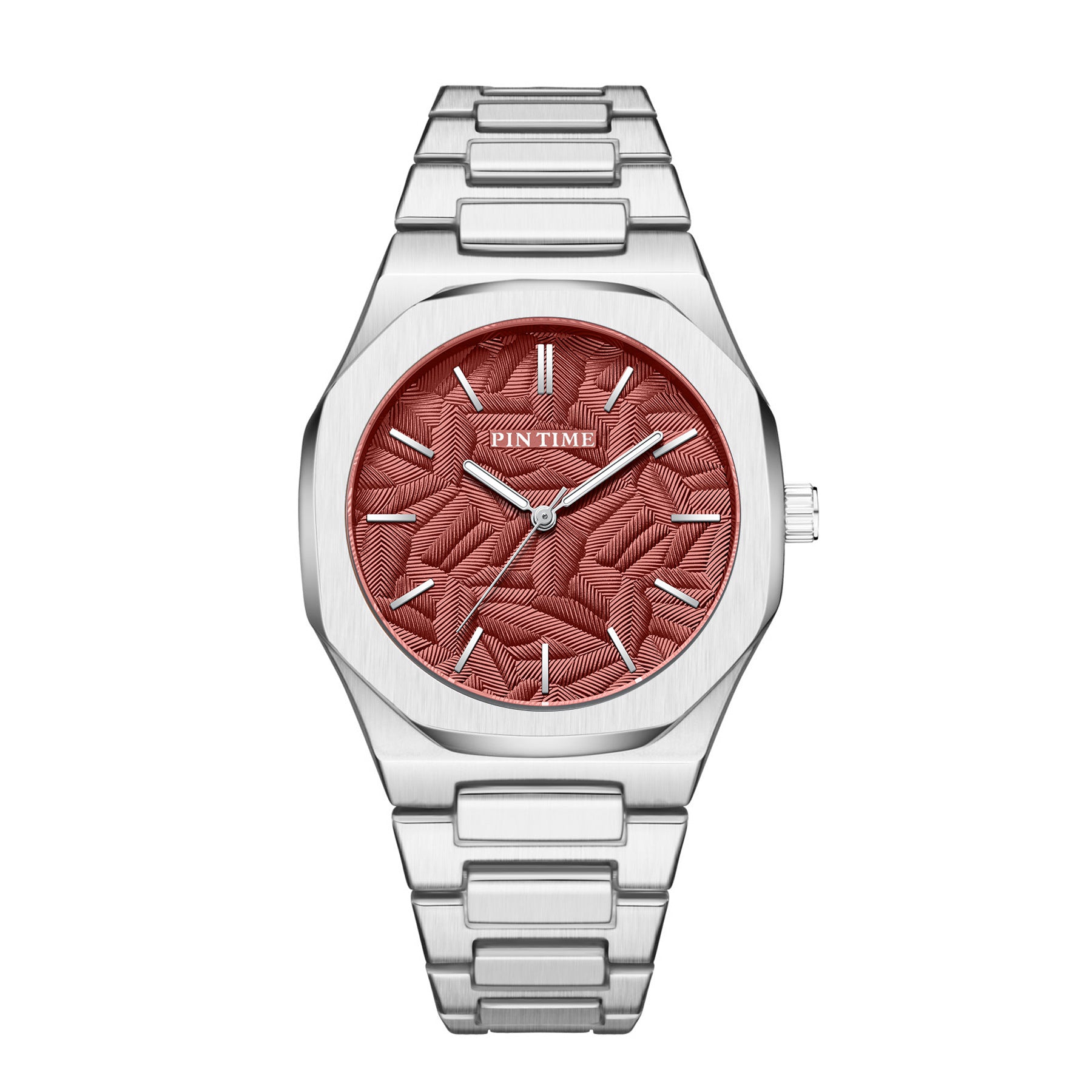 PINTIME Women Fashionable Quartz Watch Stainless Steel Waterproof Luminous Autometic Movemen Women Watch