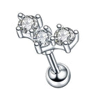 Stainless Steel Micro-inlaid Special-interest Design Butterfly Zircon Earrings - Acquisti Online