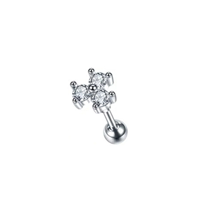 Stainless Steel Micro-inlaid Special-interest Design Butterfly Zircon Earrings - Acquisti Online