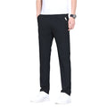 Heren modieuze zakelijke casual formele broek katoenmix hoge elastische ijszijde snel drogende heren casual formele broek