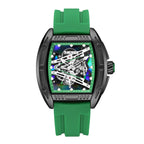 SKMEI Hollow Sheet Plate Trendy Barrel-shaped Waterproof Luminous Fashion Quartz Watch For Men