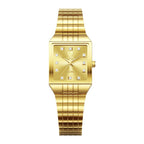 LIEBIG Luxury Stainless Steel Bracelet Golden Quartz Watch Men Women Watches Casual Wristwatches Female Male