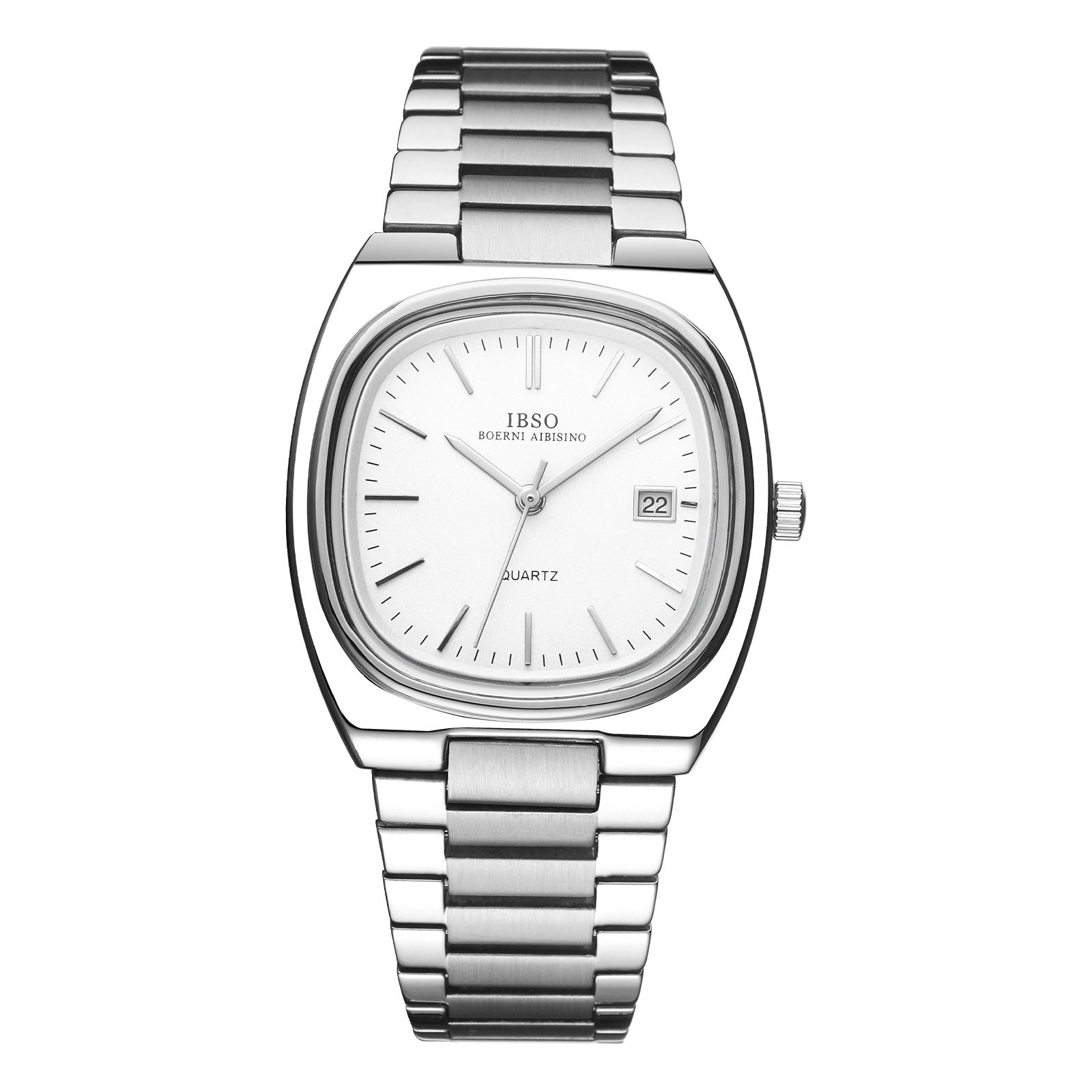 IBSO Women Fashionable Quartz Watches Stainless Steel Waterproof Business Simple Calendar Women Quartz Watch