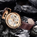 LIGE Creative Quartz Watches Fashion Casual Waterproof Auto Date Leather Men Watch Luxury Watch for Men - Acquisti Online