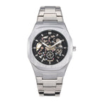 BESTWIN Men's Luxury Automatic Mechanical Watch Hollow Butterfly Clasp Alloy case waterproof men watch
