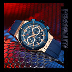 CURREN 8464 Man Fashion Silicone Strap Chronograph Sports Watch - Acquisti Online