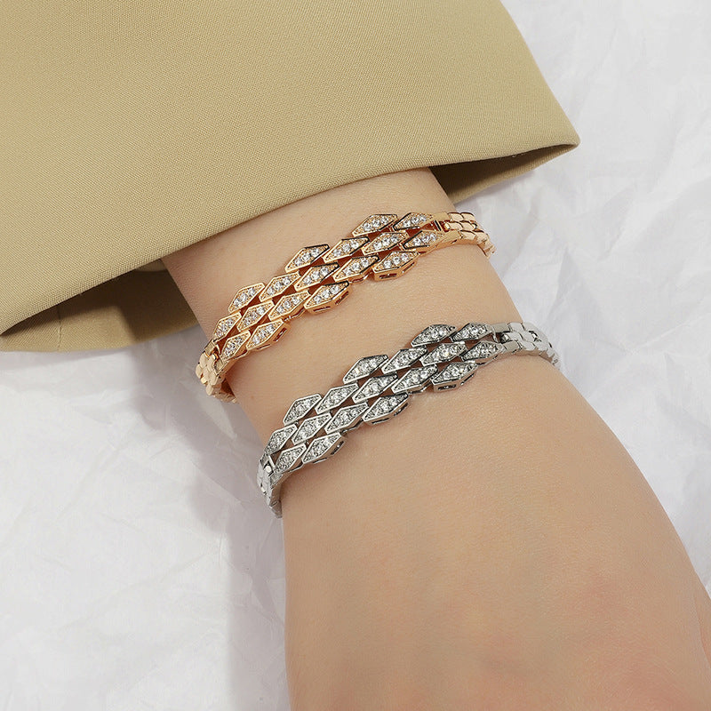 Women's Simple Temperament Micro Inlaid Zircon Bracelet