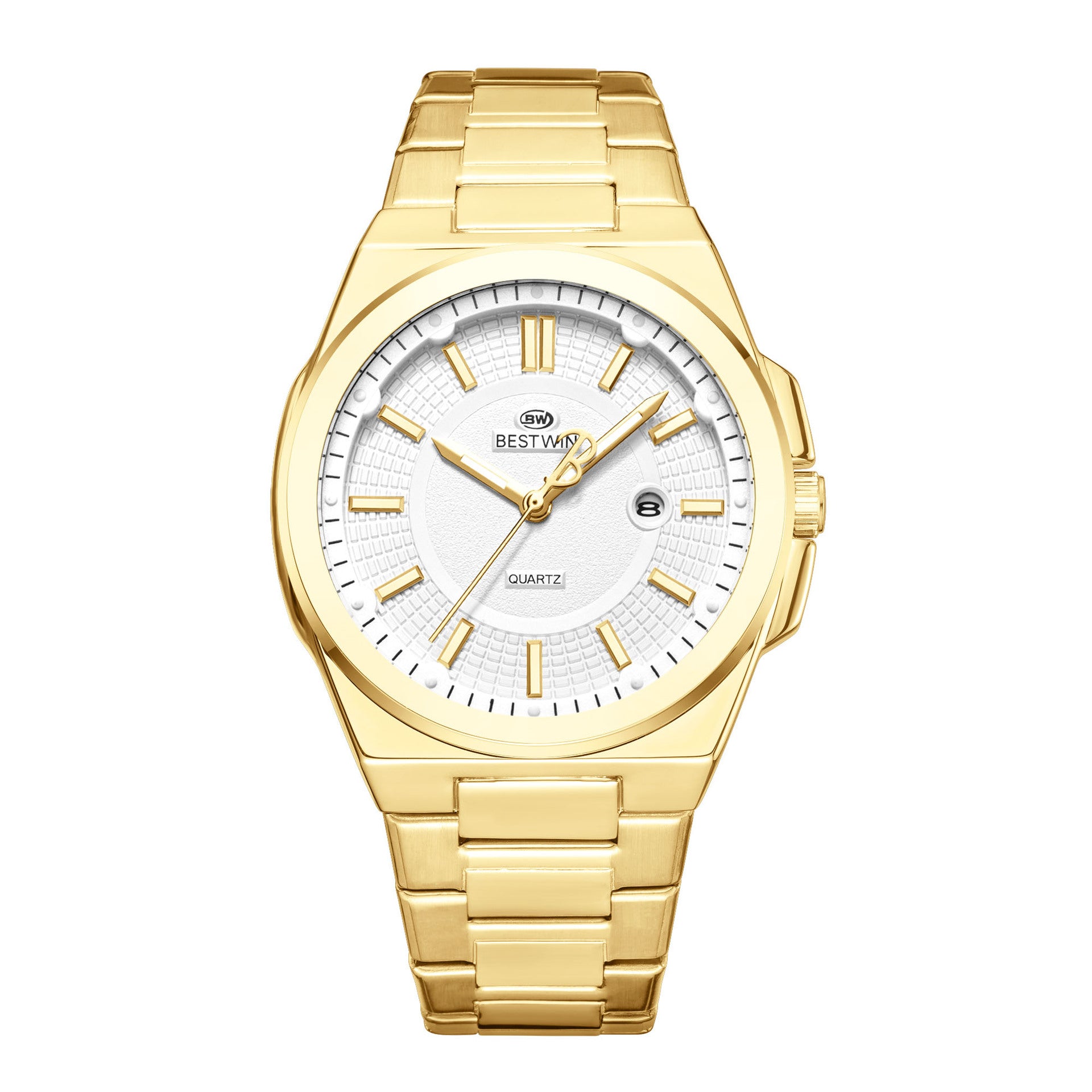 BESTWIN Men's Fashionable Watch Automatic Quartz Movement Watch Waterproof Steel Band Man Watch - Acquisti Online