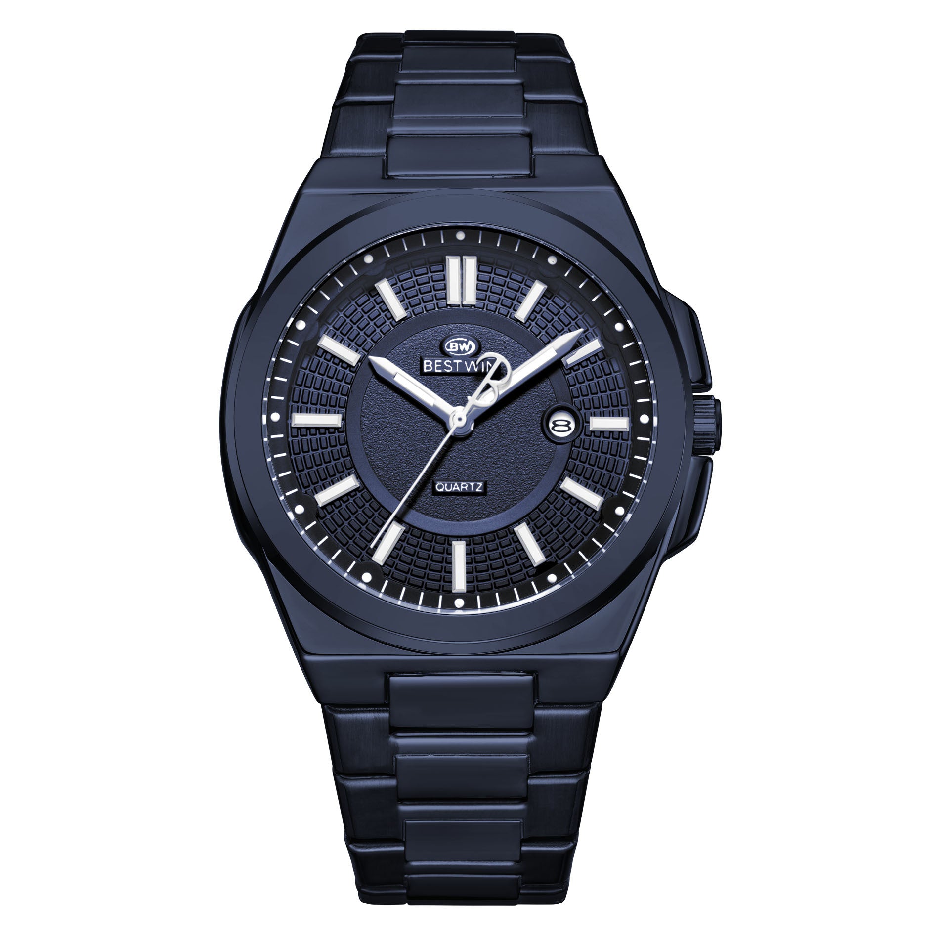 BESTWIN Men's Fashionable Watch Automatic Quartz Movement Watch Waterproof Steel Band Man Watch - Acquisti Online