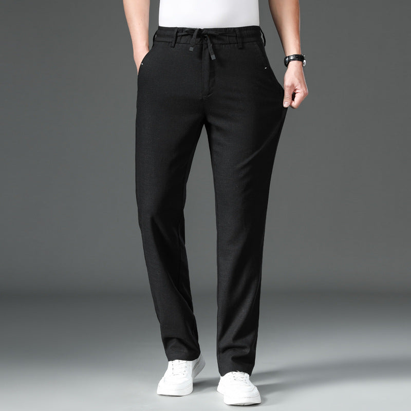 Summer Thin Cotton And Linen Tencel Breathable And Loose Straight White Pants - Acquisti Online