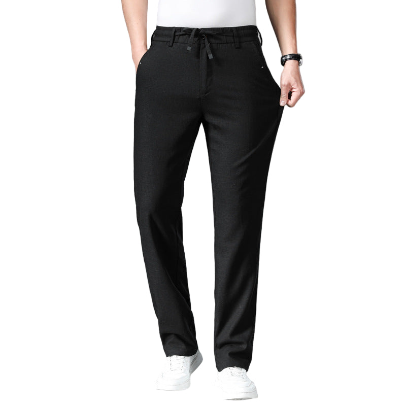 Summer Thin Cotton And Linen Tencel Breathable And Loose Straight White Pants - Acquisti Online