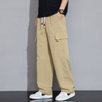Men's Casual Korean-style Trendy Loose Straight Cargo Trousers - Acquisti Online