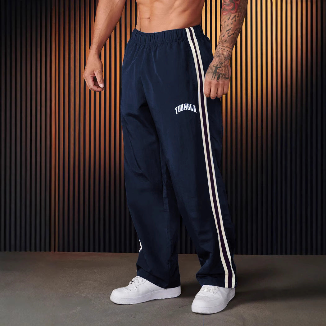 Men's Sports Pants Pairs Of Stitching Printing Leisure - Acquisti Online