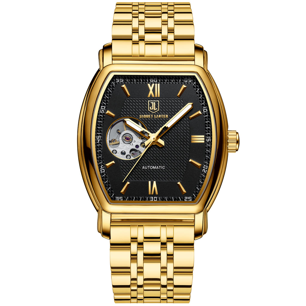 Men's Mechanical Waterproof Business Clock Luxury Skeleton Automatic Mechanical Wristwatches for Men