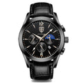 POEDAGAR 829 Mens Quartz Watch Leather / Stainless Steel Strap Life Waterproof 12 Hour Clock Analog Wristwatch Fashion Watches Waterproof Luminous Men's Watch - Acquisti Online