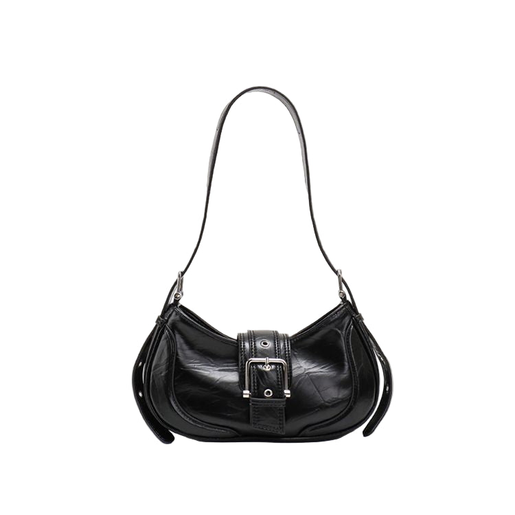 Women's Fashionable Original Leather Shoulder Bag Zipper Pocket Large Capacity Baguette Women's Underarm Shoulder Bag