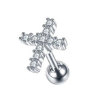 Stainless Steel Micro-inlaid Special-interest Design Butterfly Zircon Earrings - Acquisti Online