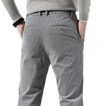 Men' Fashionable Corduroy Spandex Formal Casual Pants Chenille Light Business Formal Fashion Wear Men's Casual Pants - Acquisti Online