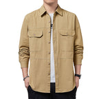 Heren casual overhemd met lange mouwen