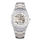 BESTWIN Men's Luxury Automatic Mechanical Watch Hollow Butterfly Clasp Alloy case waterproof men watch