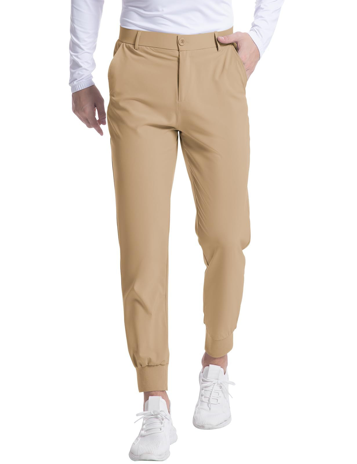 Fashionable Men's Stretch Jogging Slim Trousers