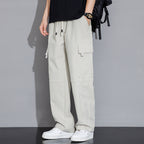 Men's Casual Korean-style Trendy Loose Straight Cargo Trousers - Acquisti Online