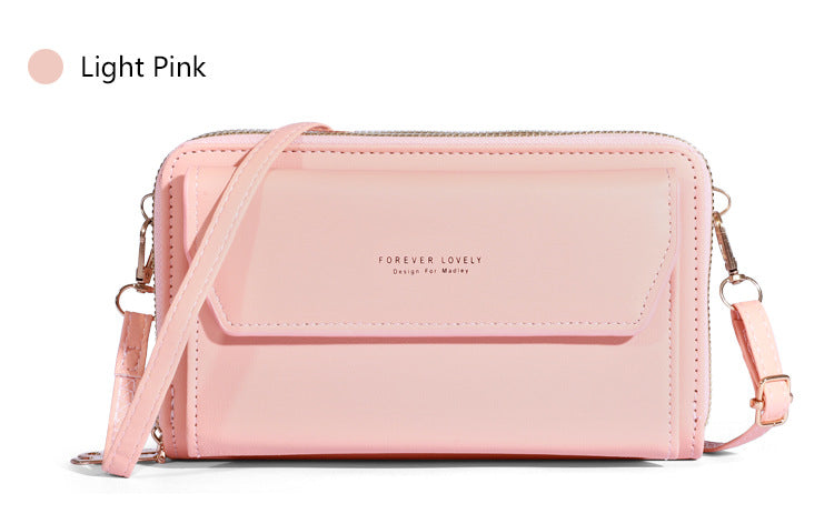 Women's Fashionable Shoulder Bag Original Leather Large Capacity Crossbody Bag Zipper Pocket Women's Shoulder Bag - Acquisti Online