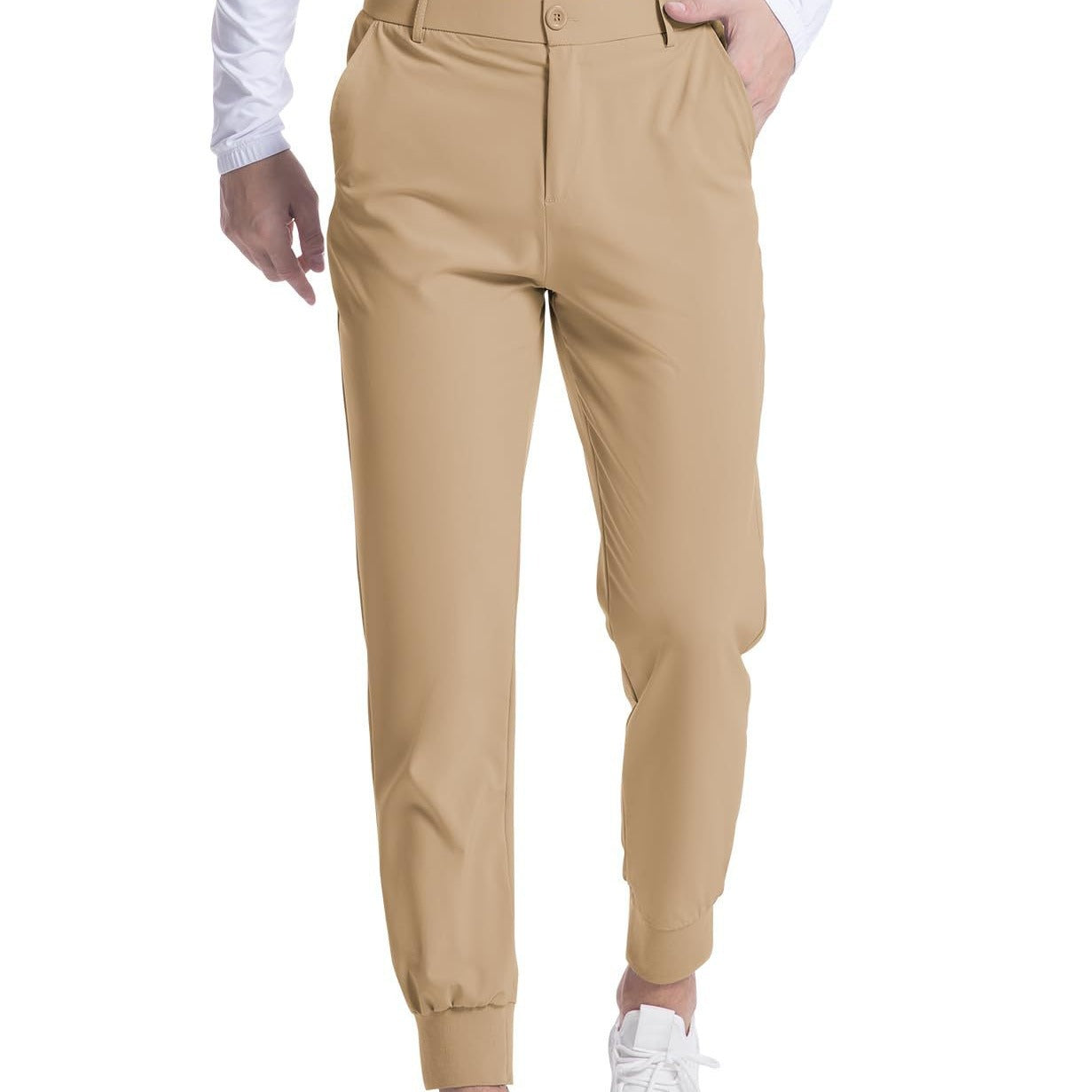Fashionable Men's Stretch Jogging Slim Trousers