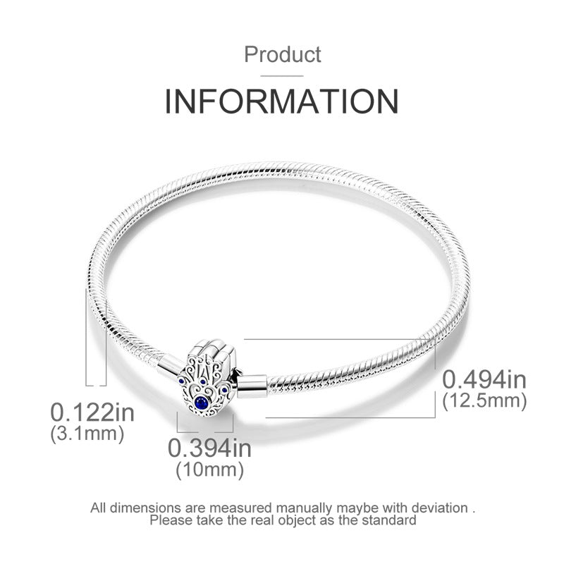 Damesarmband, modieus, koperverguld, 925 zilveren armband met slangenbotmotief, hoogwaardige, trendy damesarmband