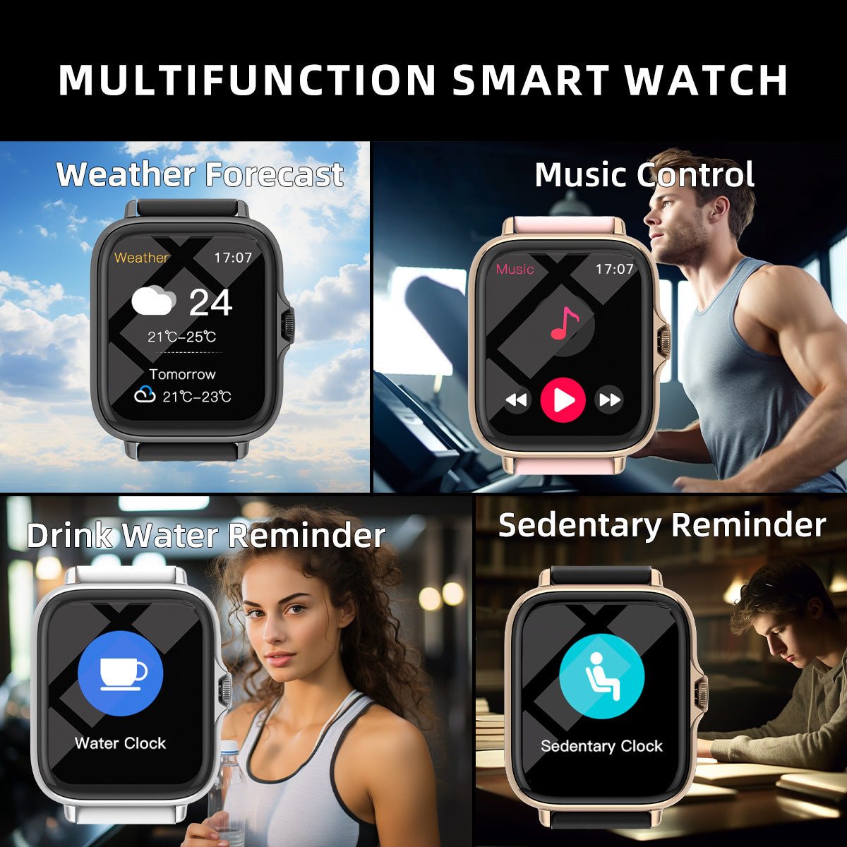 Smart Watch Bluetooth Multifunction Mode Smartwatch