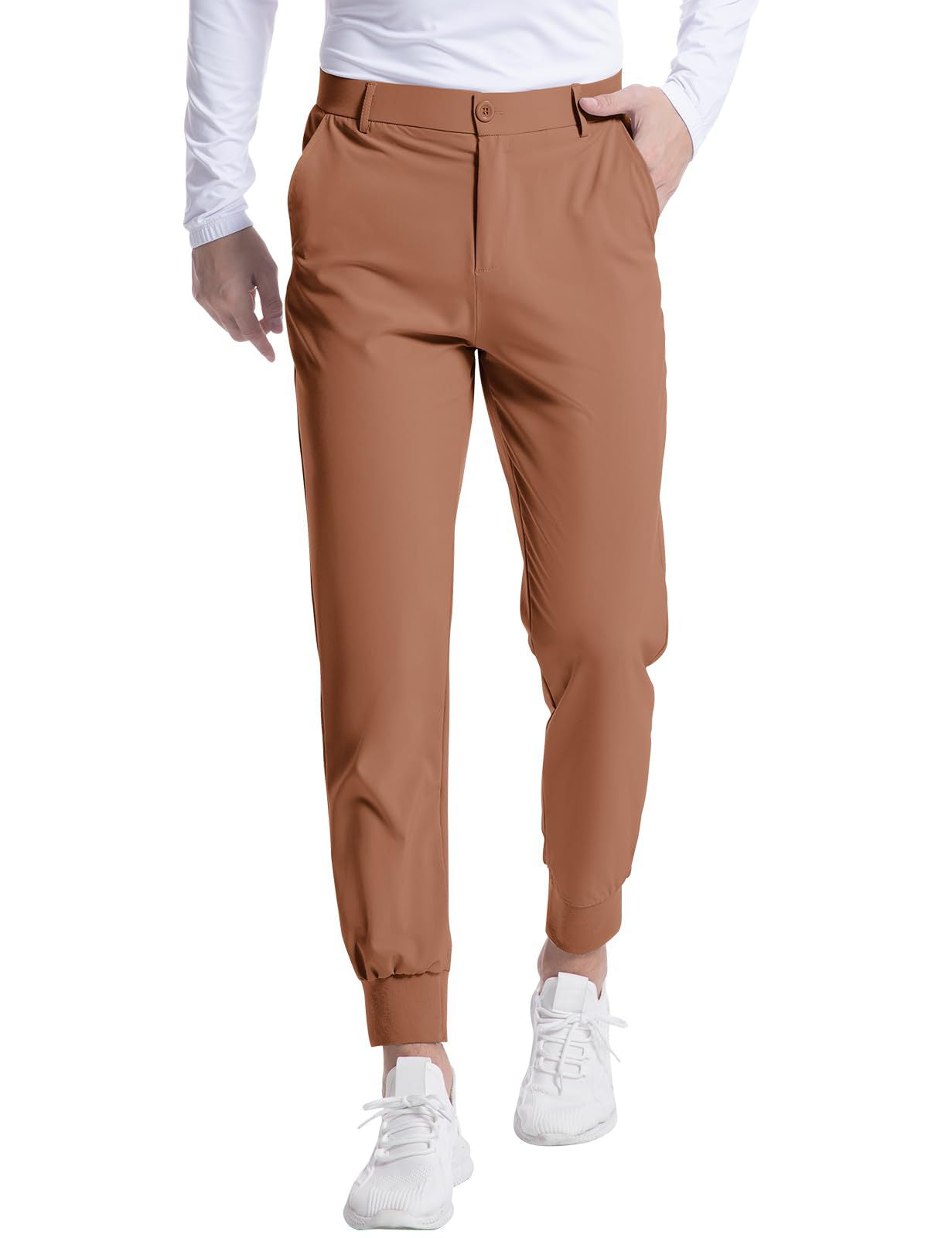 Fashionable Men's Stretch Jogging Slim Trousers