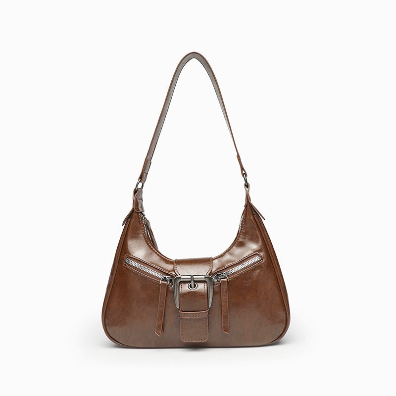 Modieuze dames crossbodytas met grote capaciteit, originele leren dames schoudertas, dames schoudertas