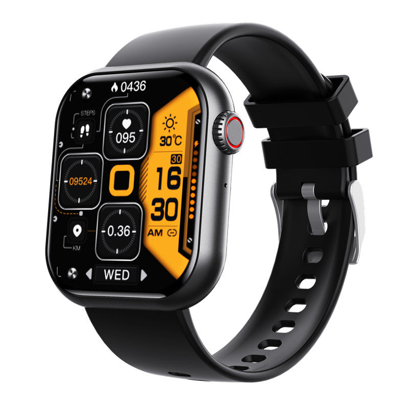 Orologio intelligente Bluetooth con chiamata, frequenza cardiaca, temperatura corporea, assistente vocale, braccialetto intelligente, orologio intelligente sportivo