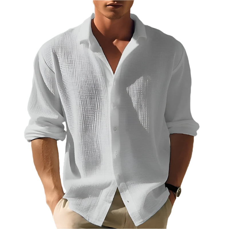 Men's Long Sleeve Single Breasted Fashion Tops