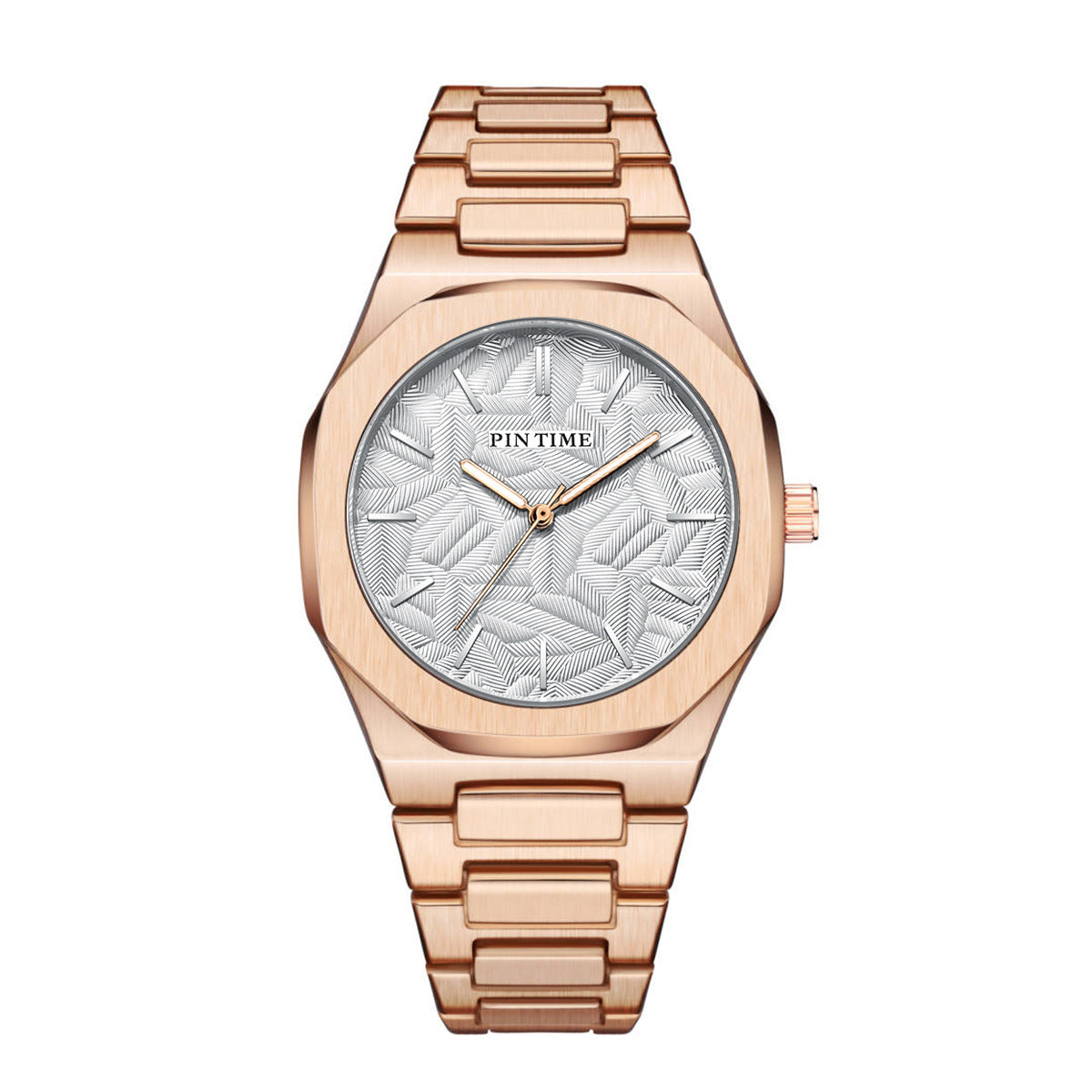 PINTIME Women Fashionable Quartz Watch Stainless Steel Waterproof Luminous Autometic Movemen Women Watch