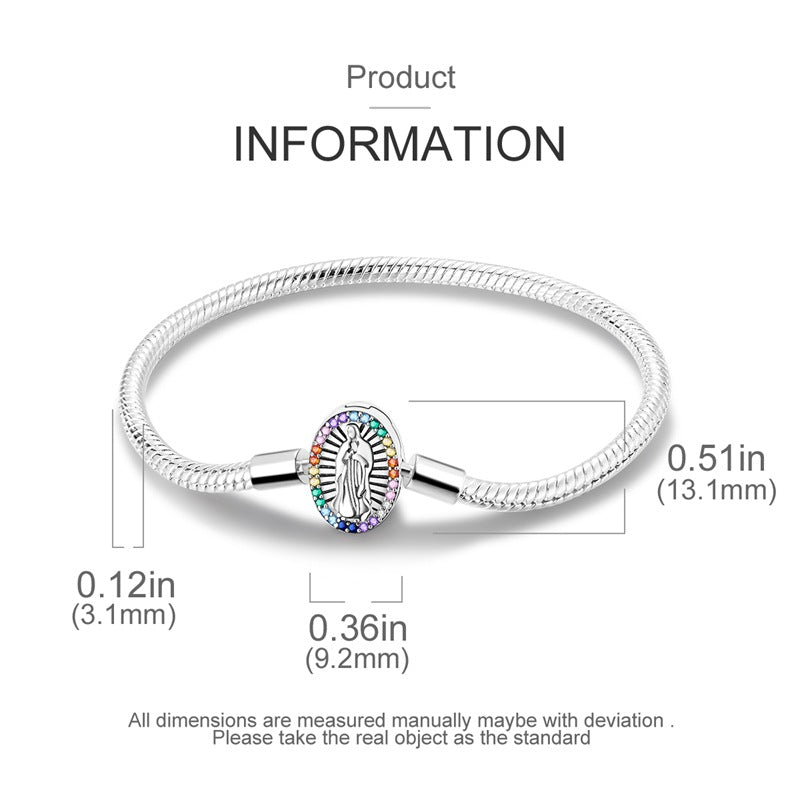 Damesarmband, modieus, koperverguld, 925 zilveren armband met slangenbotmotief, hoogwaardige, trendy damesarmband