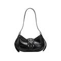 Women's Fashionable Original Leather Shoulder Bag Zipper Pocket Large Capacity Baguette Women's Underarm Shoulder Bag - Acquisti Online